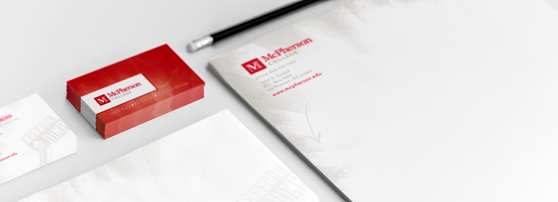 McPherson College logo on stationery.